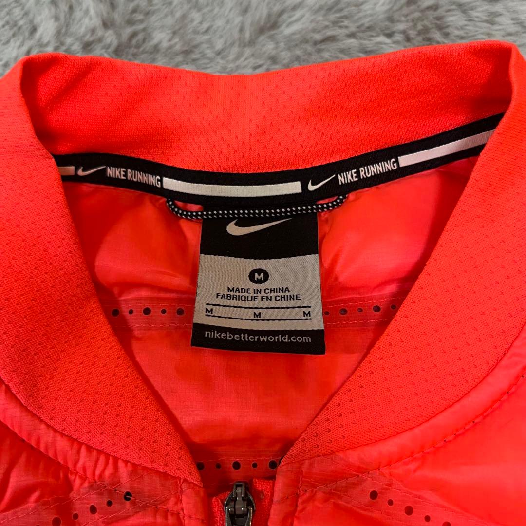 激レア NIKE ナイキ エアロロフト ダウン ベスト ランニング オレンジ