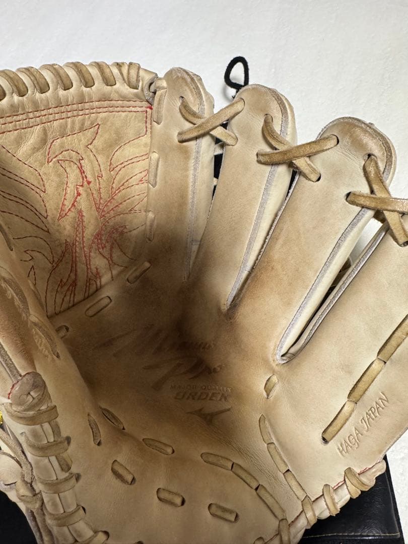 Mizuno 硬式グローブ ブロンド 収納袋付き
