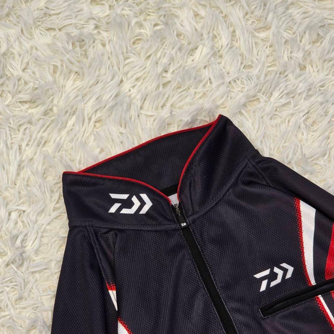 美品☆ ダイワ トーナメント ドライシャツ 2XL DE-7406 黒 日本製