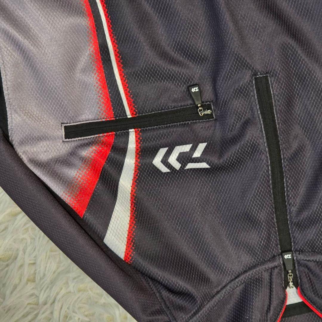 美品☆ ダイワ トーナメント ドライシャツ 2XL DE-7406 黒 日本製