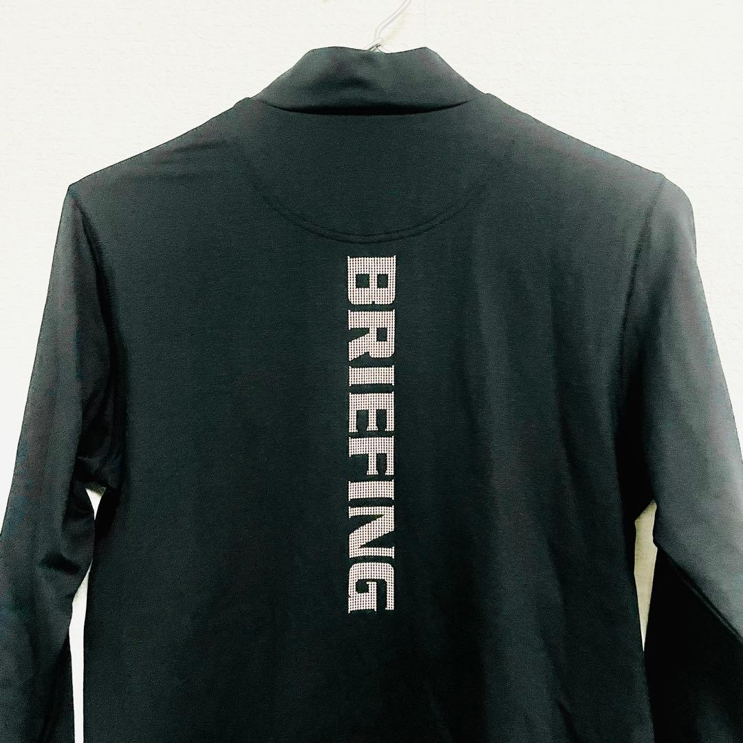 BRIEFING ブラック モックネックハイネックロングTシャツM