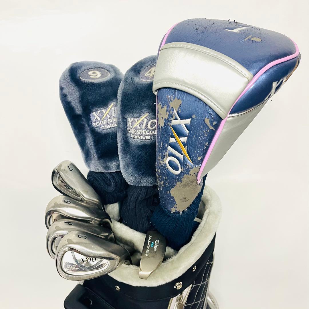 女性用　XXIO ゼクシオ　レディース　ゴルフセット　高級キャディバッグ付　右利