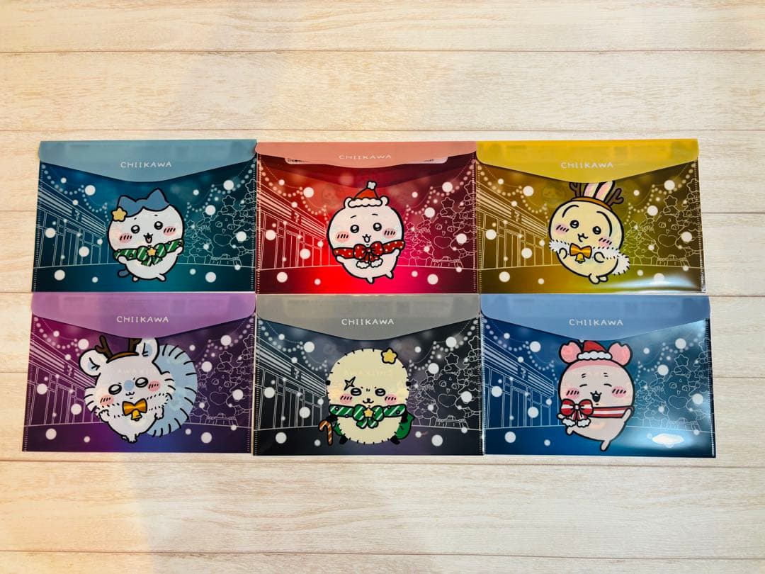 ちいかわ セブンイレブン コラボ　クリアファイル ノート　缶ミラー　6種類セット