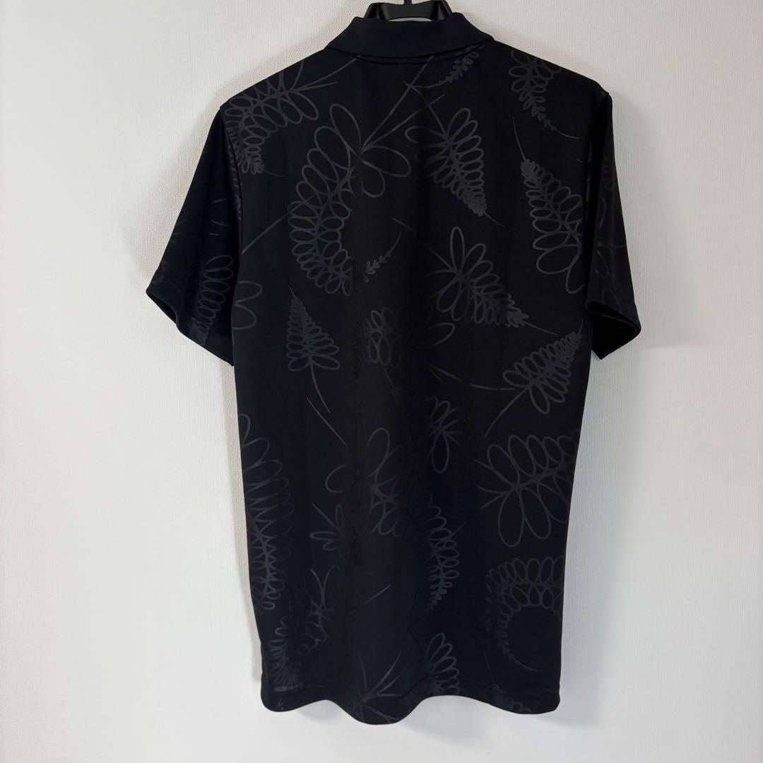 美品 adidas ALL BLACKS ラガーポロシャツ ブラック Lサイズ