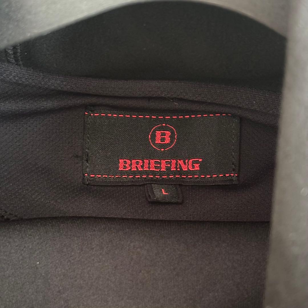 BRIEFING GOLFスエード調パーカー ブラックLサイズ