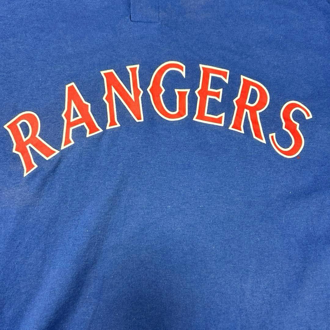 Majestic 推定2000年代 RANGERS コーチTシャツ XL 青