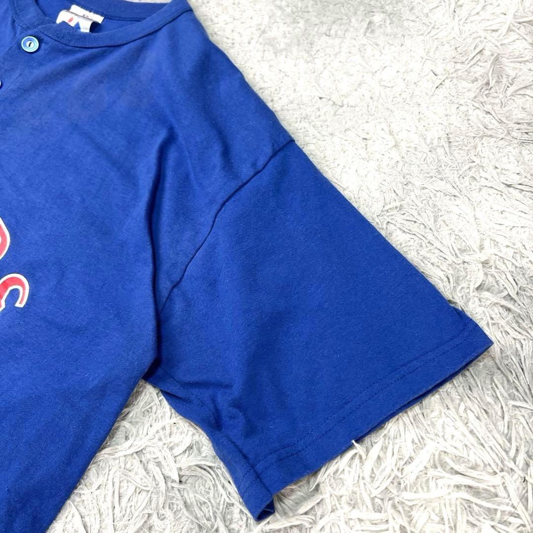 Majestic 推定2000年代 RANGERS コーチTシャツ XL 青