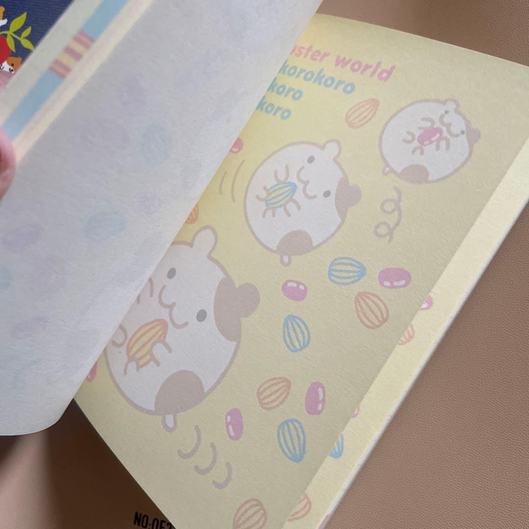平成レトロ　ハムスター　メモ帳　ケース入りレターセット