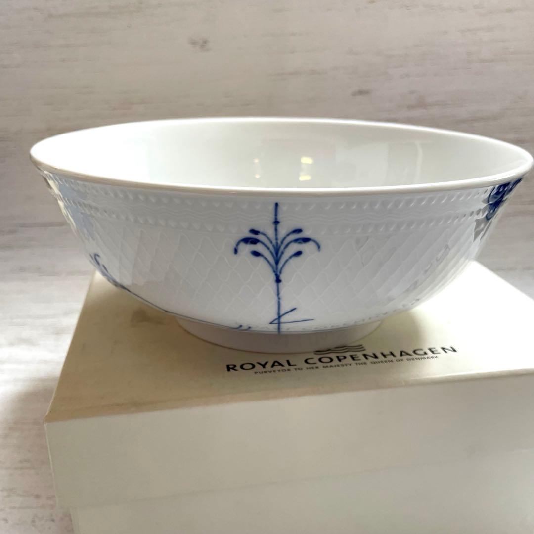 新品 ブランド箱入り ロイヤルコペンハーゲン ブルーパルメッテボウルL 22cm