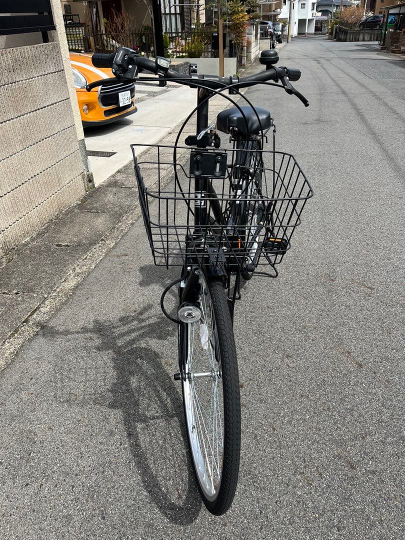 [滋賀県大津市 自宅引取り限定] 黒色 SHIMANO 6速シティサイクル