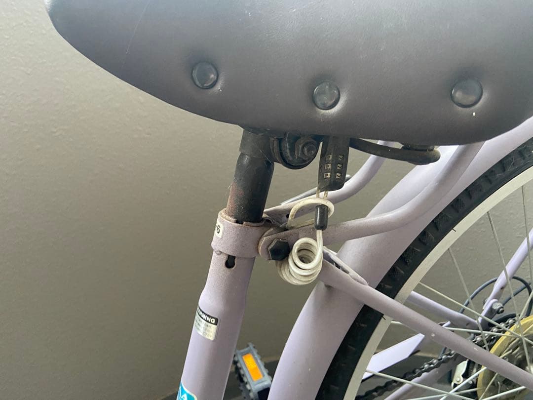 26インチ★くすみパープル自転車