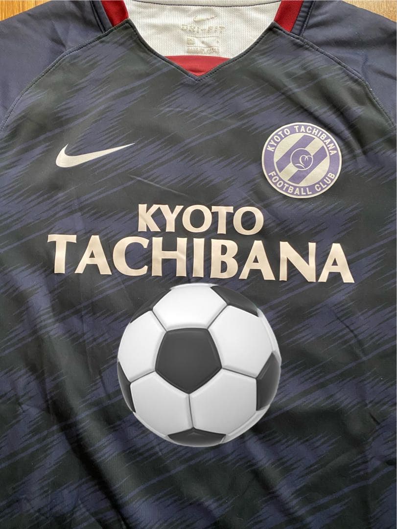 全国高校サッカー選手権出場記念ユニフォーム　京都橘高校サッカー部　選手支給品