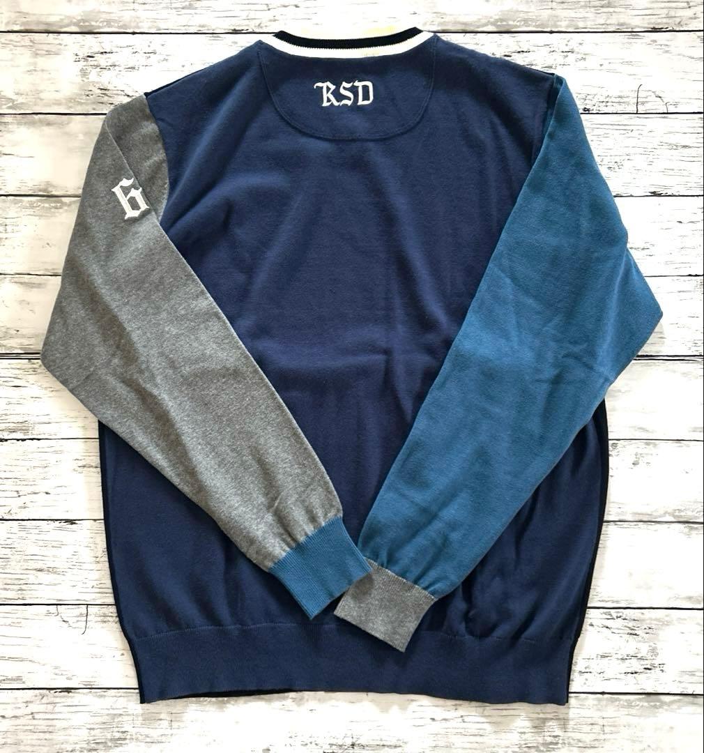 大きいサイズ　rough & swell　XL　ニット　Vネック　セーター