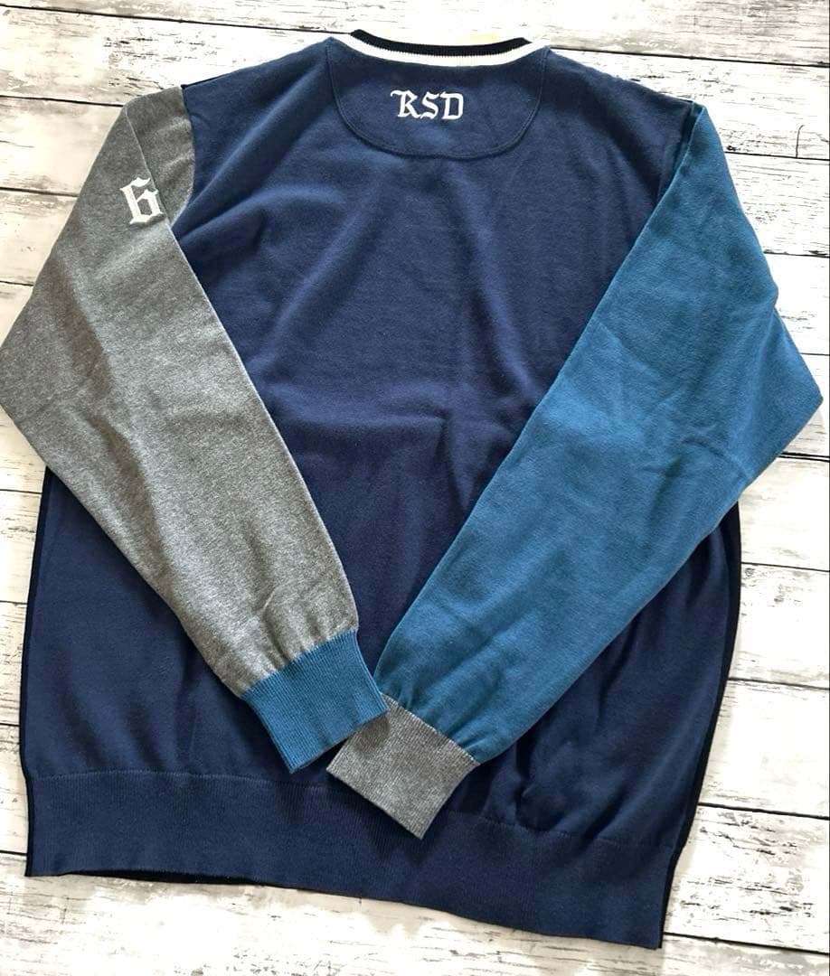 大きいサイズ　rough & swell　XL　ニット　Vネック　セーター