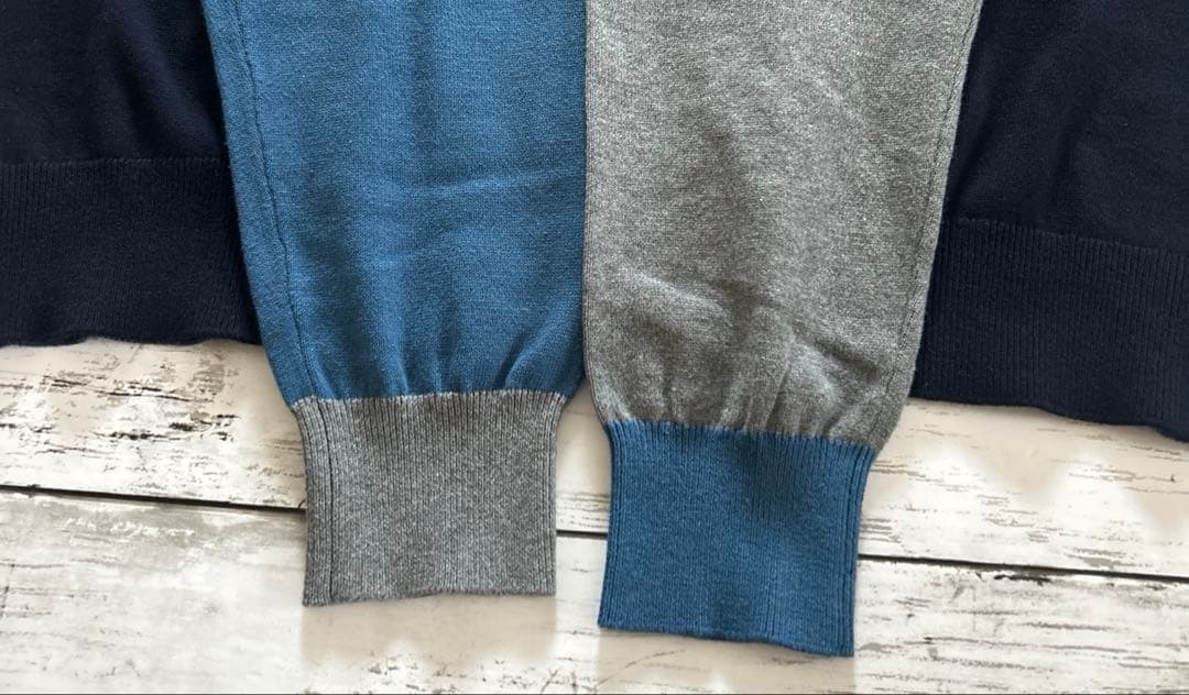 大きいサイズ　rough & swell　XL　ニット　Vネック　セーター