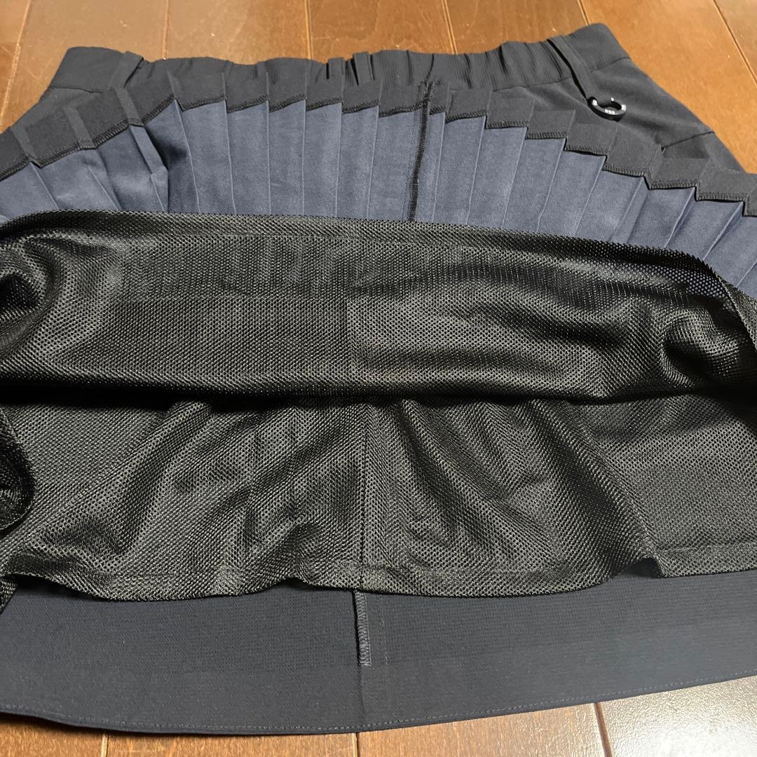 パーリーゲイツPGG N yトビーストレッチブラックプリーツ仕様スカートサイズ1