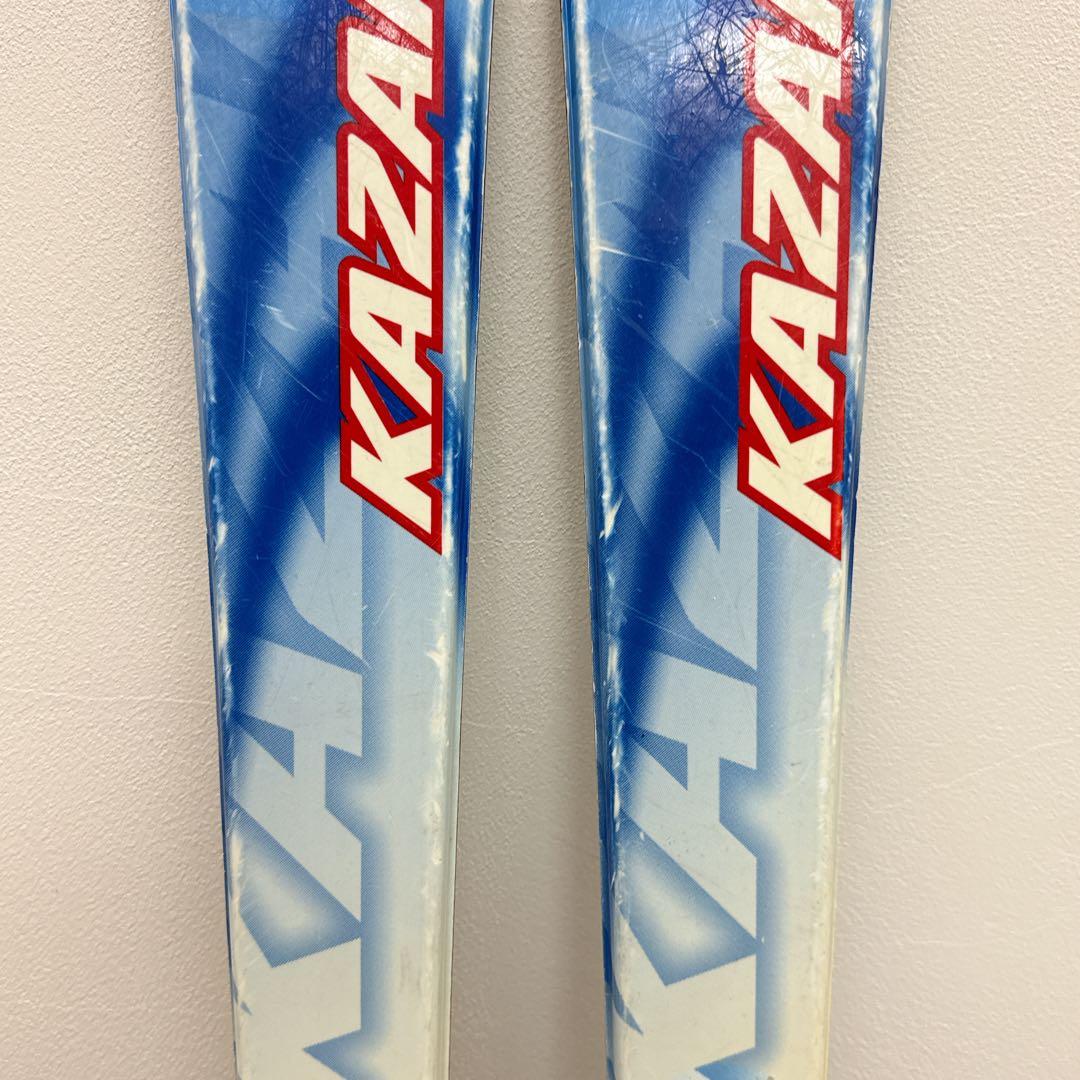 【KAZAMA】キッズ用スキー板130cm ブーツ21cm-22cm ストック付