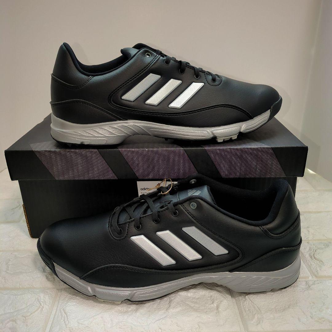 27.5）adidas ゴルフシューズ ✨新品未使用✨　ブラック 使いやすい