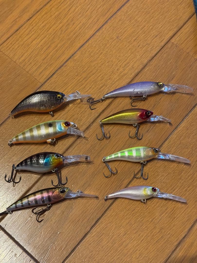 バス釣り　クランク&シャッド　巻物セット　レイドジャパン　ジャッカル　8個セット
