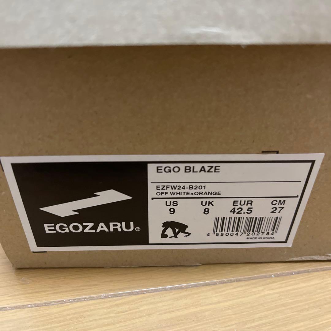 EGOZARU EGO BLAZE OFF WHITE×ORANGE