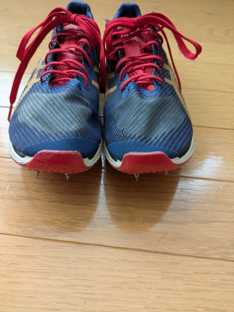 ASICS ソニックスプリントエリート3 スパイクシューズ ネイビー/レッド