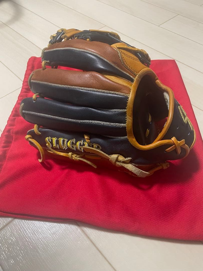 よもぎ　Slugger 軟式グローブ 収納袋付き