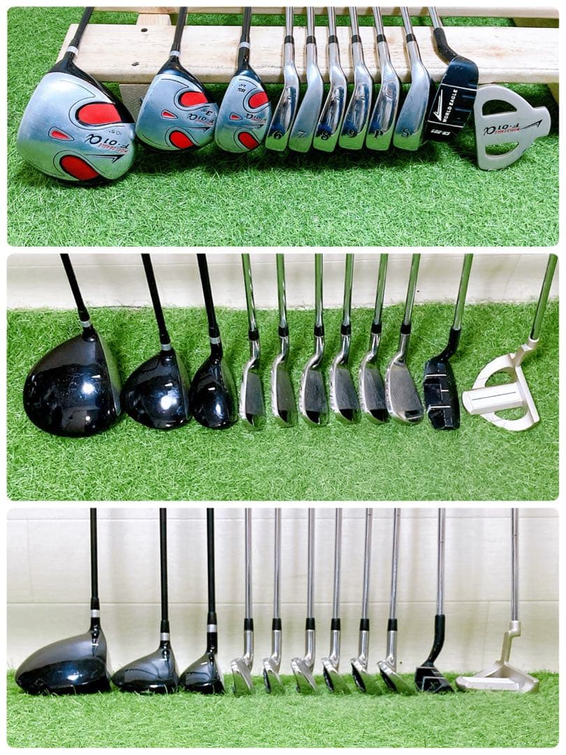 B1 初心者オススメ　ゴルフクラブ　メンズセット　右利き　FLEX Rアディダス