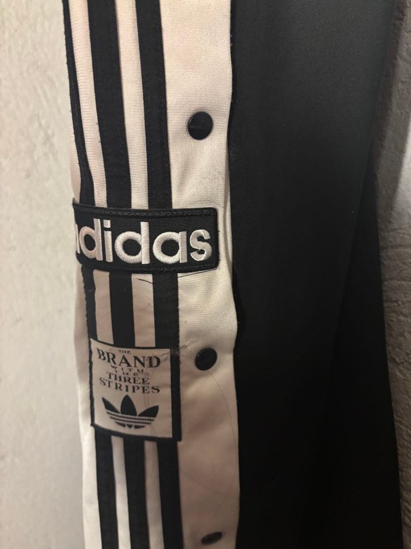 adidas アディブレイクトラックパンツ XSサイズ スナップボタン ブラック