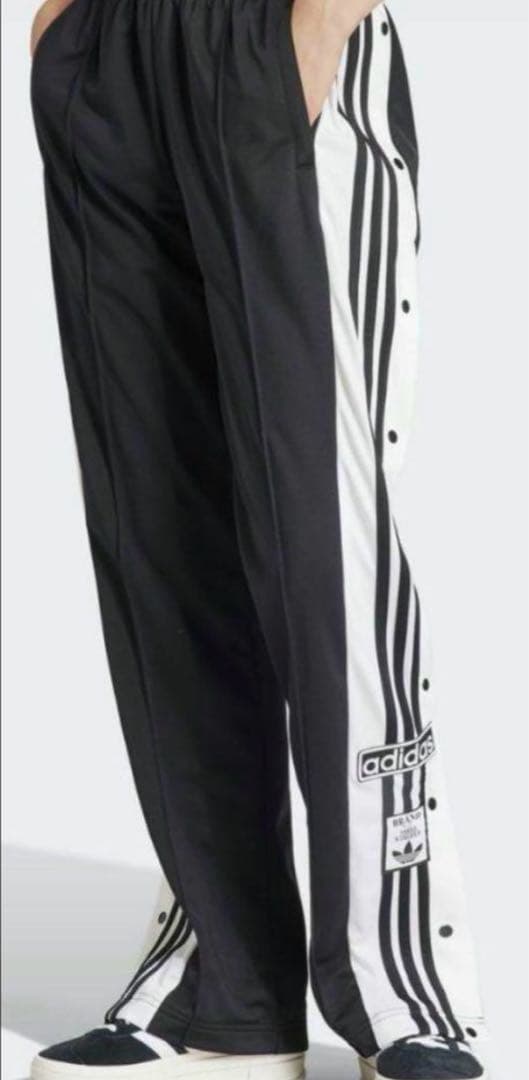 adidas アディブレイクトラックパンツ XSサイズ スナップボタン ブラック