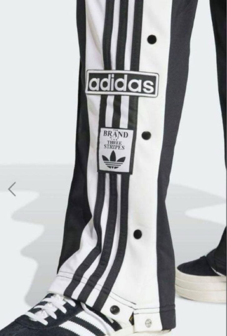 adidas アディブレイクトラックパンツ XSサイズ スナップボタン ブラック