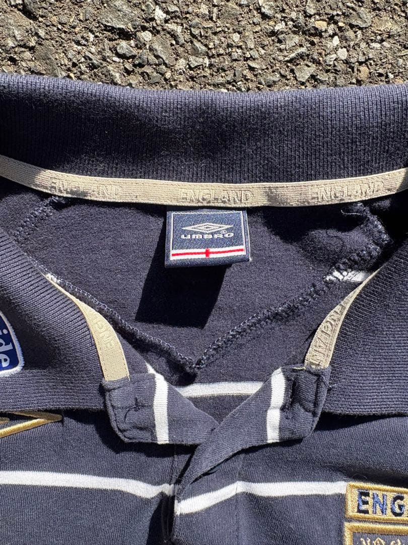 非売品❗️Umbro イングランド代表 ポロシャツ ネイビー