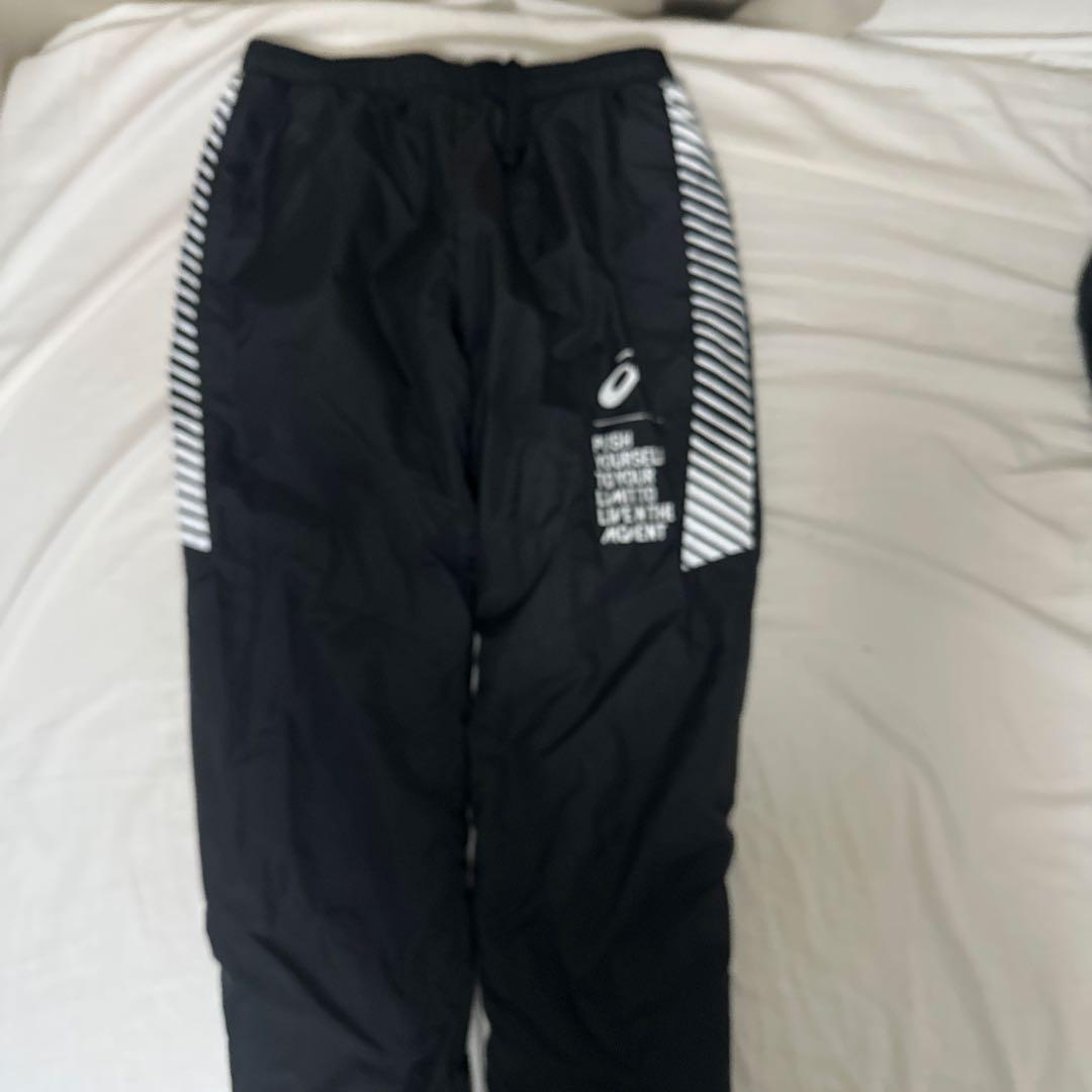 ASICS ウィンドブレーカー 上下セット M ホワイト/ブラック