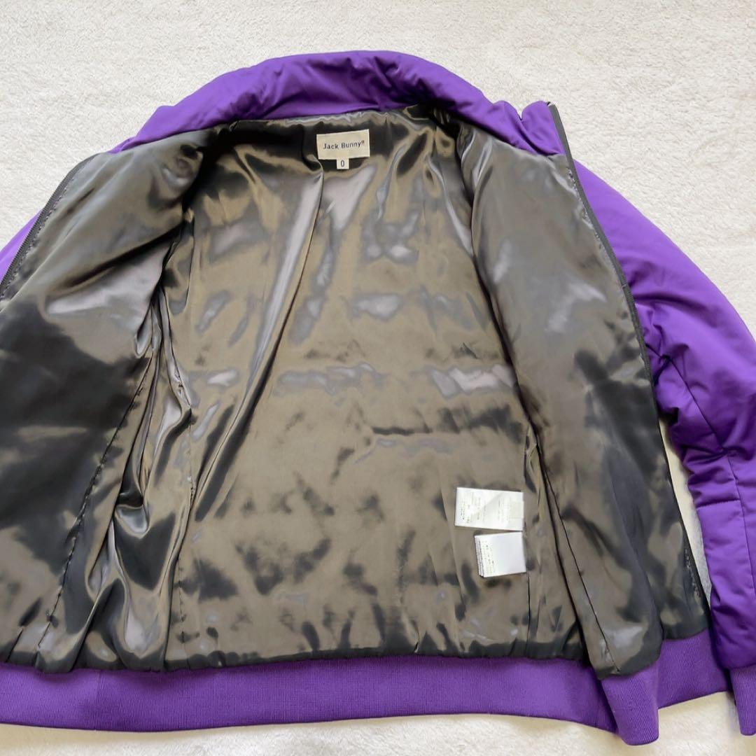 極美品　ジャックバニー 中綿　ブルゾン 　ジャケット　エアシャット　パープル