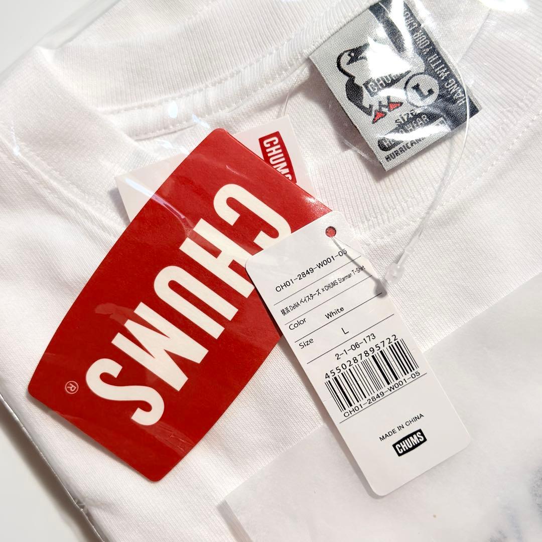 横浜DeNAベイスターズ CHUMSコラボ ホワイトTシャツ L チャムス