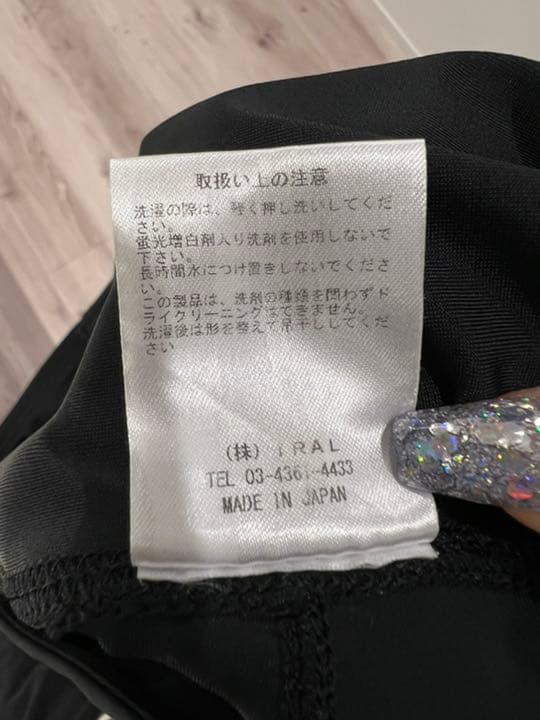 アイラル　シースルーレースアップレギンス　M