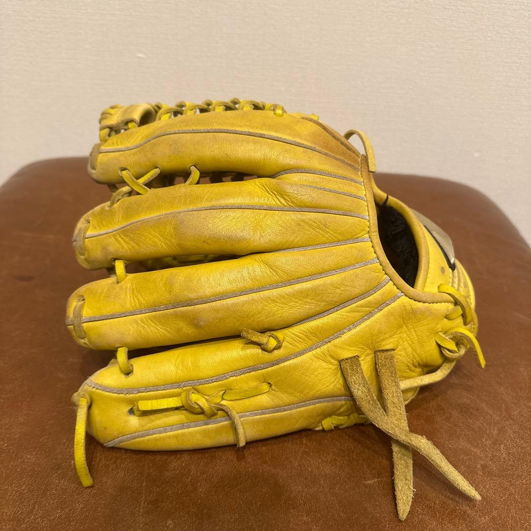 Mizuno Global Elite 軟式グローブ イエロー 少年野球