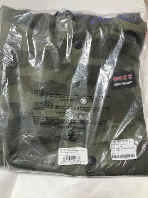 インディペンデント コーチジャケット S 迷彩 スケボー