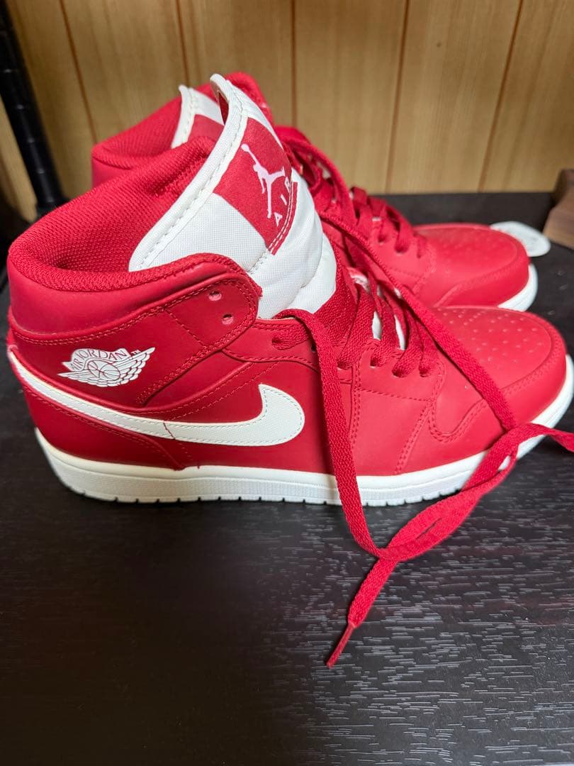 シューズ(男性用) Nike Air Jordan 1 Mid \"Gym Red White\"