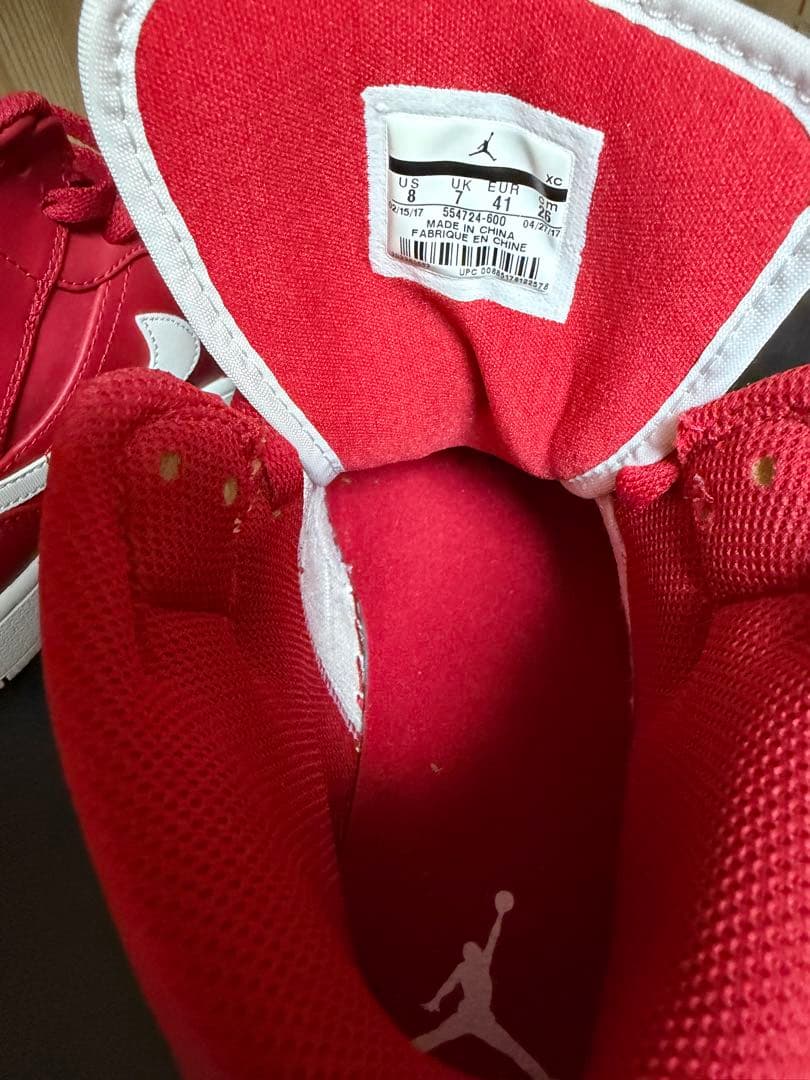 シューズ(男性用) Nike Air Jordan 1 Mid \"Gym Red White\"
