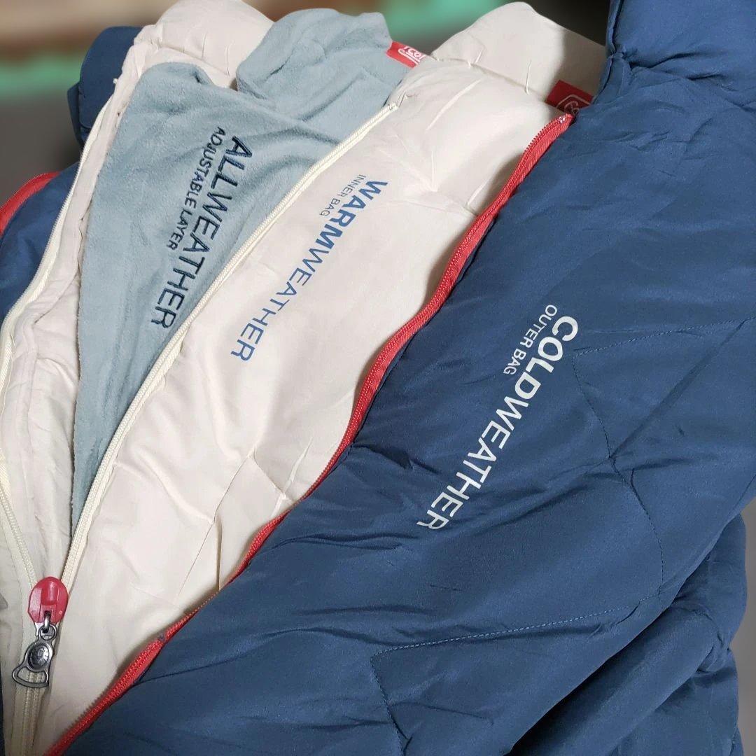 極美品 Colemanマルチレイヤースリーピングバッグ 4シーズン対応モデル