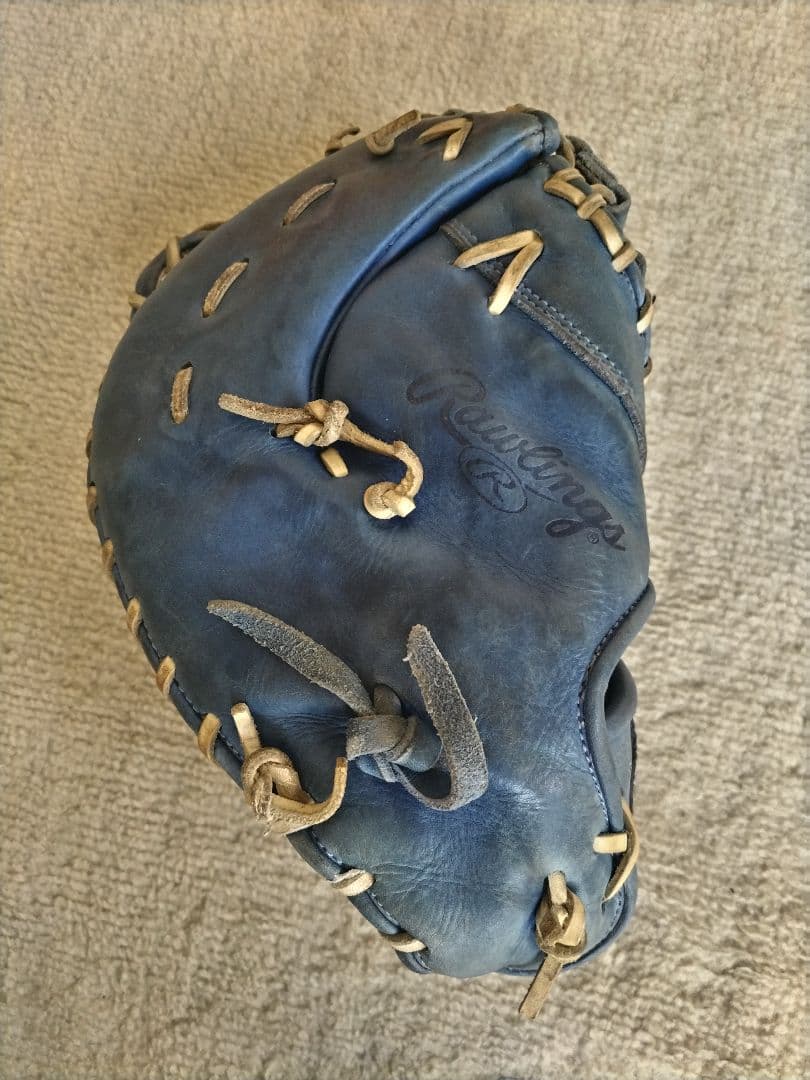 ☆Rawlings☆ ローリングス軟式 ファーストミット(一般用) 青 グローブ