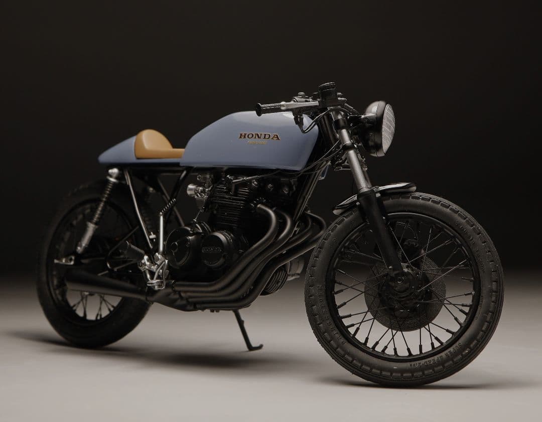 アオシマ 1/12 CB400FOUR カフェ仕様 全塗装完成品