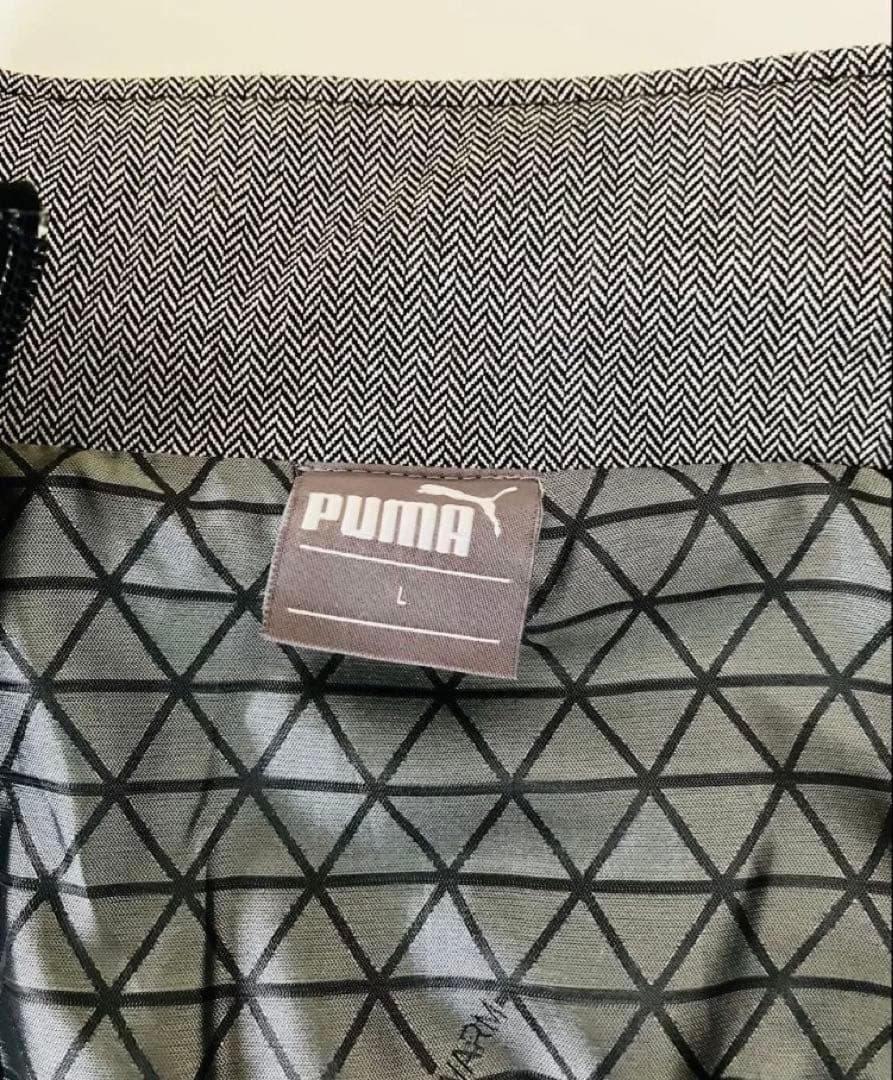 PUMA GOLF プーマゴルフ フルジップ ブルゾン グレー Pロゴ