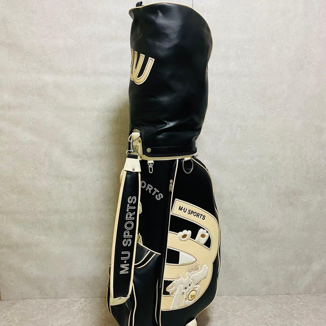 美品　エムユースポーツ カート付きキャディバッグ ゴルフバッグ ミエコウエサコ