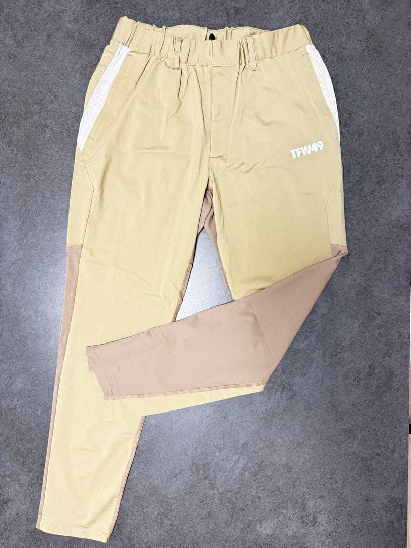 TFW49 バイカラー テーパードパンツ M春夏向け メッシュ切替