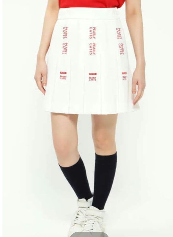 【美品】現行モデル　PEARLY GATESパーリーゲイツ プリーツスカート