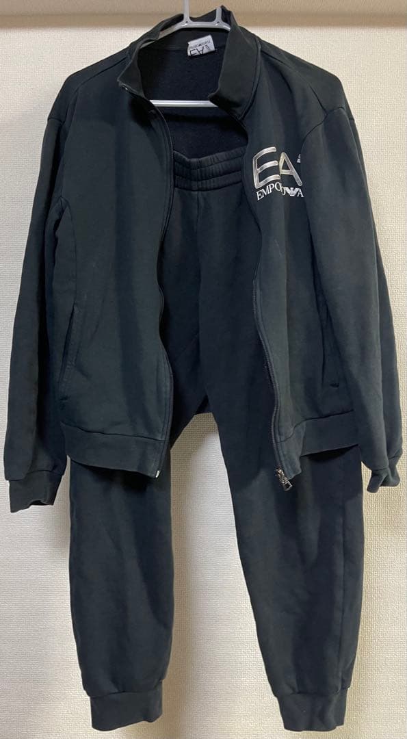 EA7 EMPORIO ARMANI ジャージ上下セット ブラック　メンズ　M