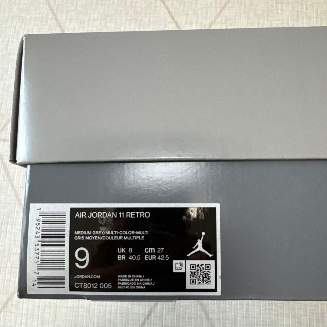 シューズ(男性用) AIR JORDAN 11 RETRO \"Cool Grey\"