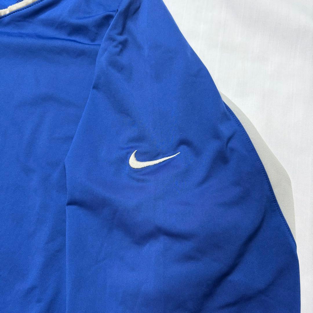 00s NIKE ナイキ archive スウッシュ ゲームシャツ　ブルーグレー