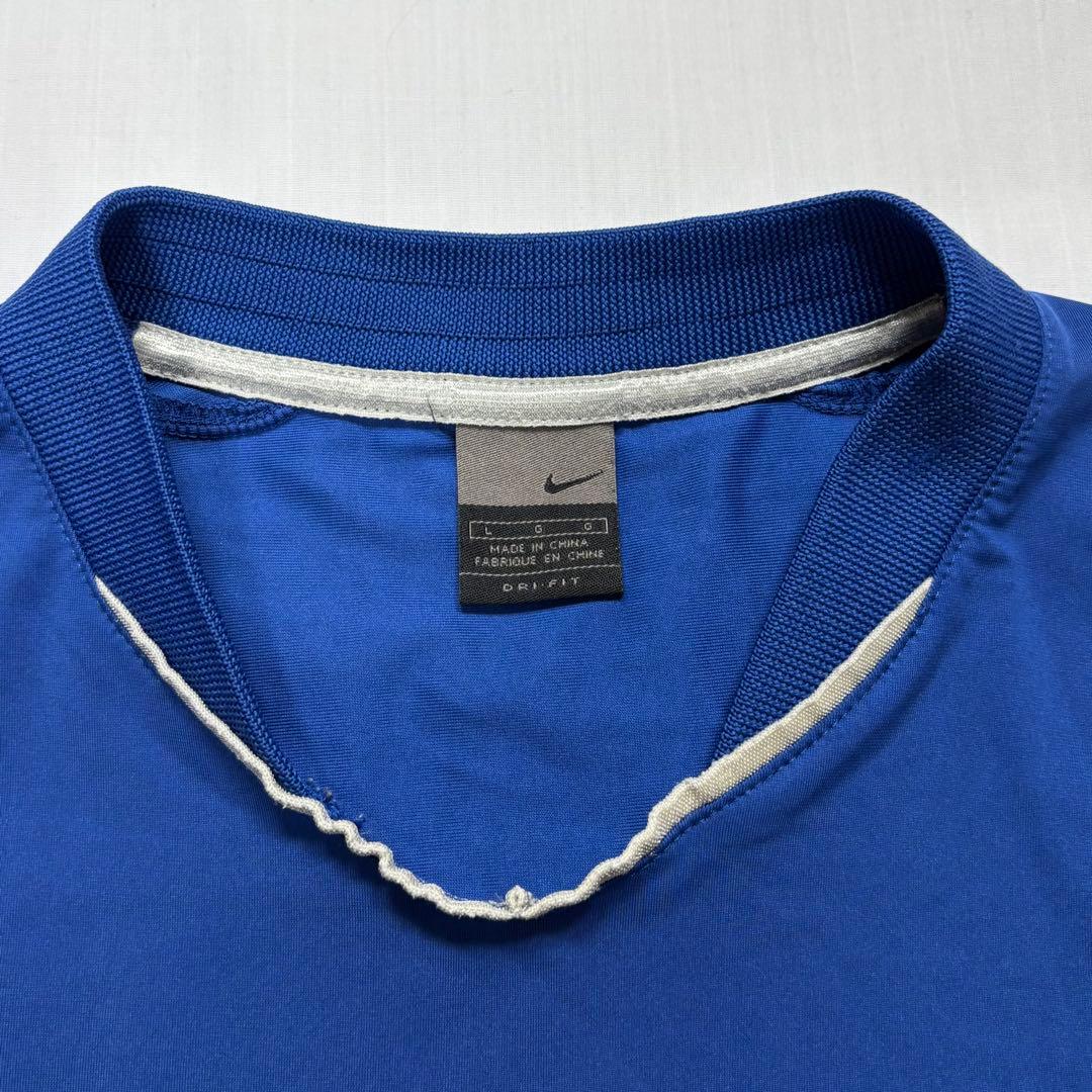 00s NIKE ナイキ archive スウッシュ ゲームシャツ　ブルーグレー